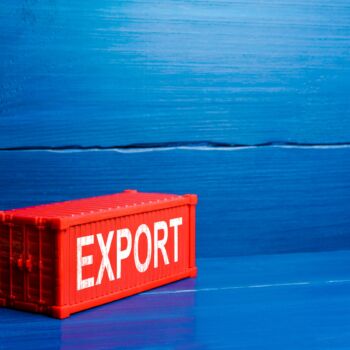 kontener z napisem export