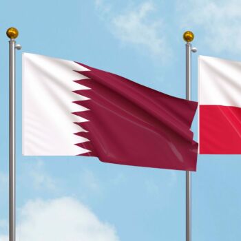 Flagi Kataru i Polski