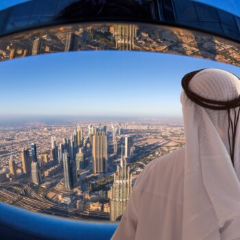 widok z góry na Dubaj