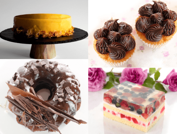 Chocolates, toppings, gels and thickeners.