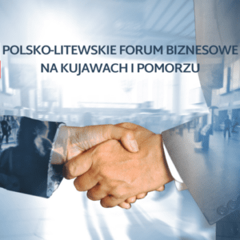 uscisk dloni i flagi-polska i litewska