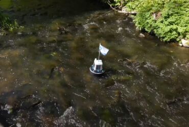 River and ponds waterly monitoring buoy.