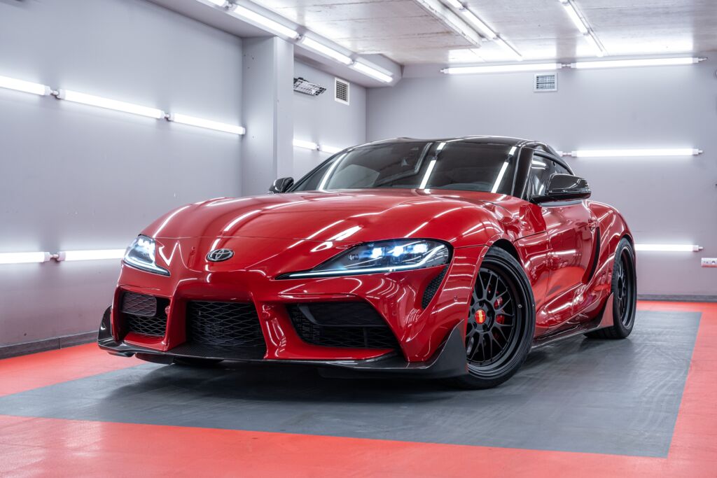 Sport's car after visit in our company.