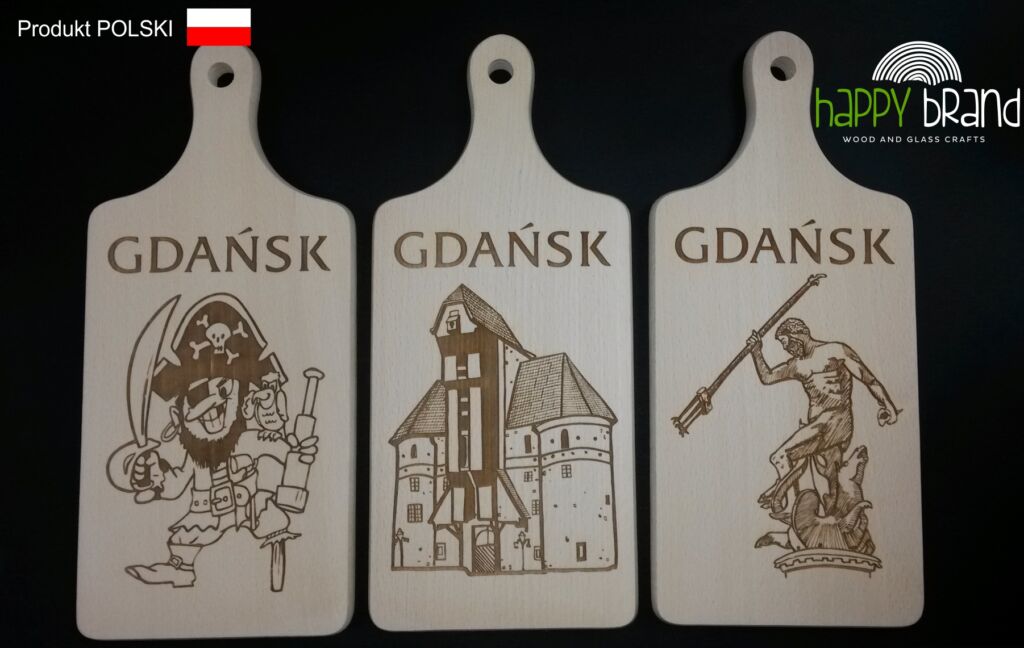 Engraved wooden boards