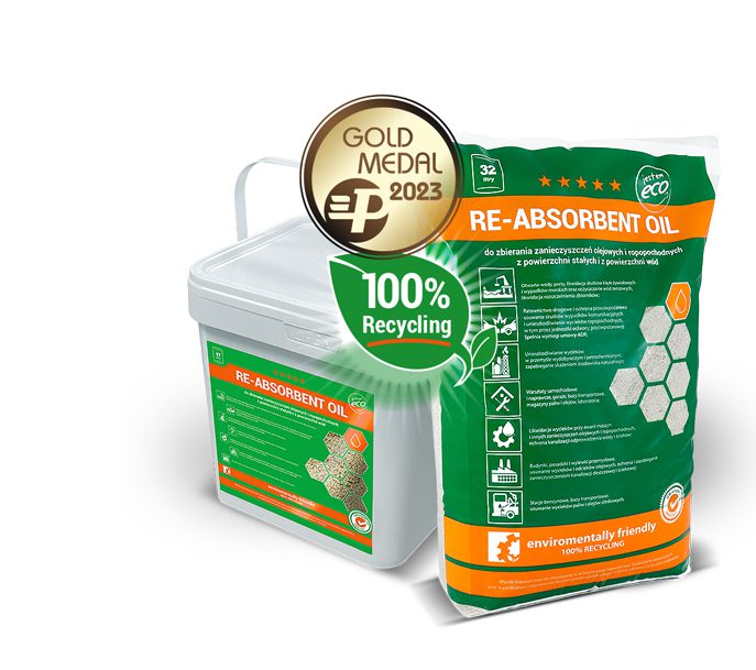 Re_Absorbent Oil awarded Gold Medal at POLECO 2023 International Poznan Trade Fair