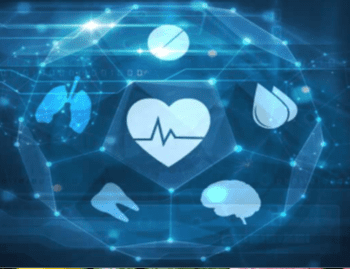 zdjęcie przedstawia infografikę dotyczącą sektora medycznego i farmaceutycznego. zdjęcie ma charakter promocyjny - targi medica