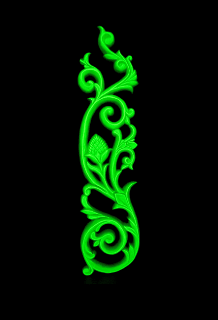 Heater example - glow-in-the-dark effect