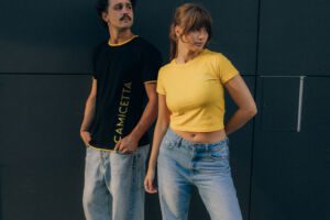 100% cotton T-shirts by Camicetta, 180–250 g/m², fully customizable and ethically made in Poland.