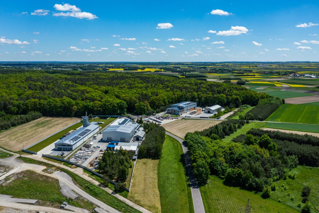 Our company headquarters from a bird's eye view