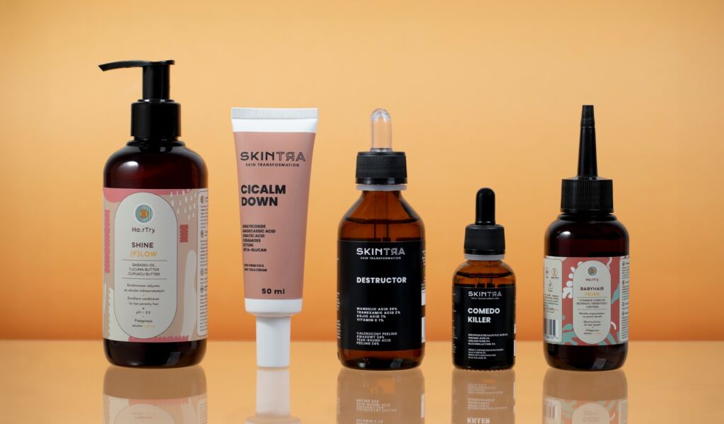 Explore the perfect duo - SkinTra for skin and body, HairTry for scalp and hair care.