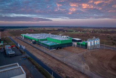 HiProMine insect protein production plant in Karkoszów – 14,000 m², completed in 2024 by Atlas Ward.