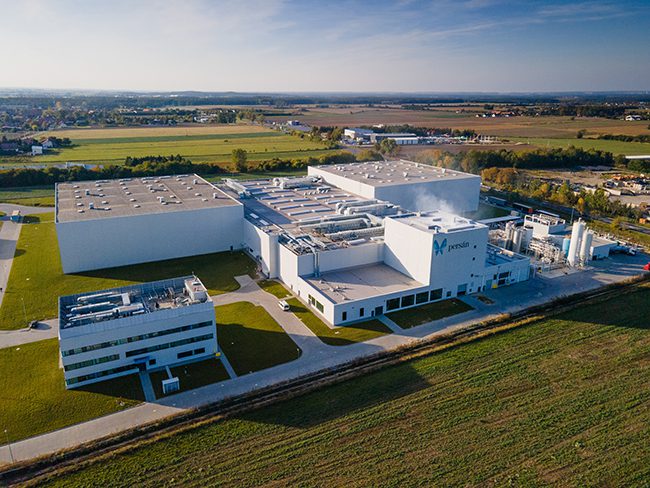 Persan Polska production complex in Wróblowice – 40,000 m², completed in 2023 for the home and personal care sector.