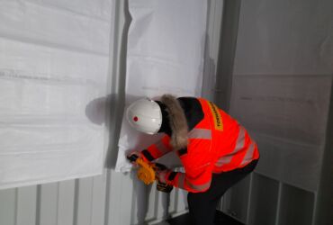 load securing in a container