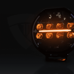Road light TT.11106, 9-inch, 200W, 17,500 Lm, with dual position light and heated lens