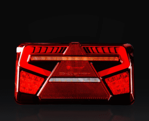 High-quality LED rear combination lamp TT.12601, 5-function, with dynamic turn signal and triangular reflector