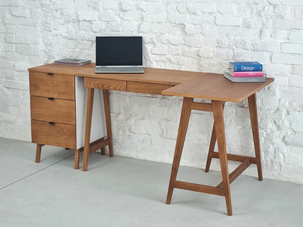 corner writing desk in L shape Luka