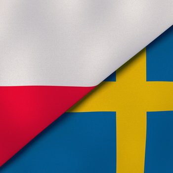 flagi Polski i Szwecji