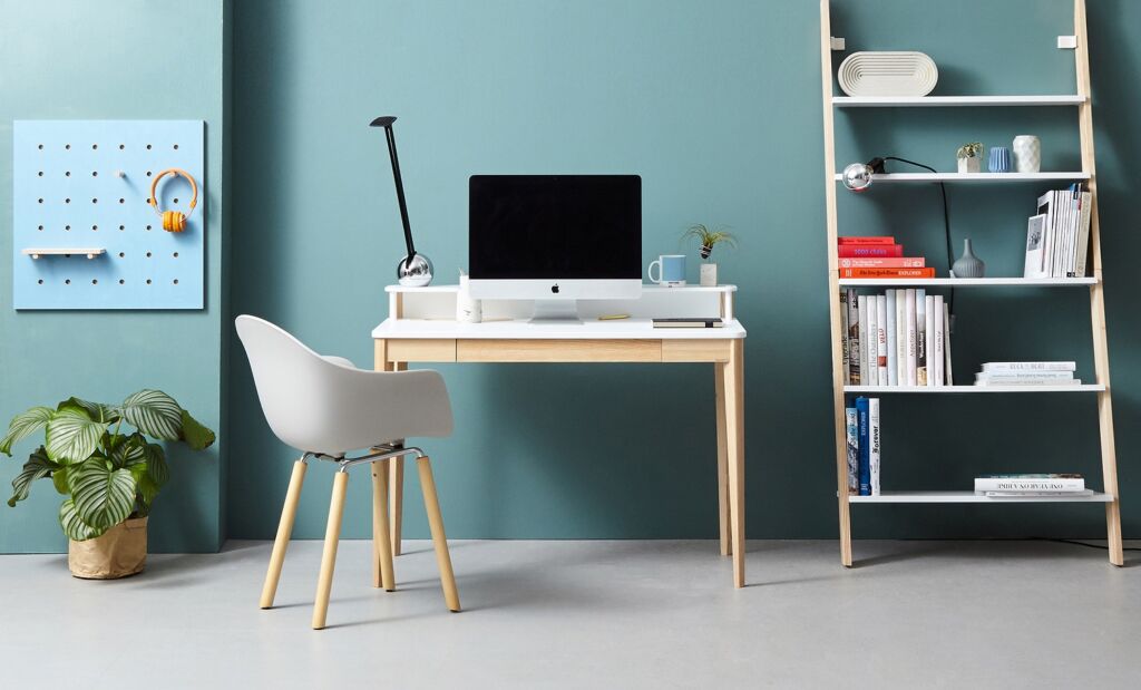 Writing desk with cable management storage Ashme