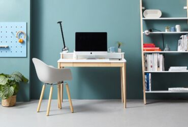 Writing desk with cable management storage Ashme