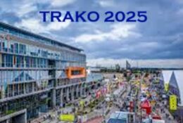 widok z góry na wystawę targową