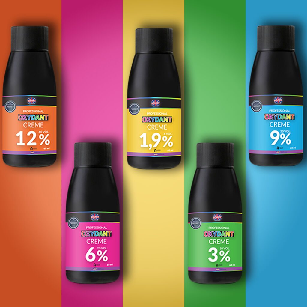 RONNEY Cream Oxidants in a wide range of concentrations from 1,9% to 12% and two convinient sizes - 60ml and 1l.