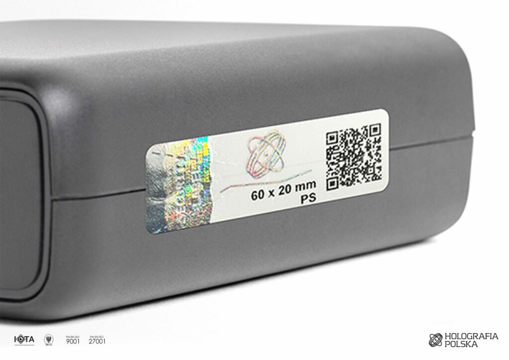 Tamper-evident security label – protects electrical devices and packaging against unauthorized access or tampering.