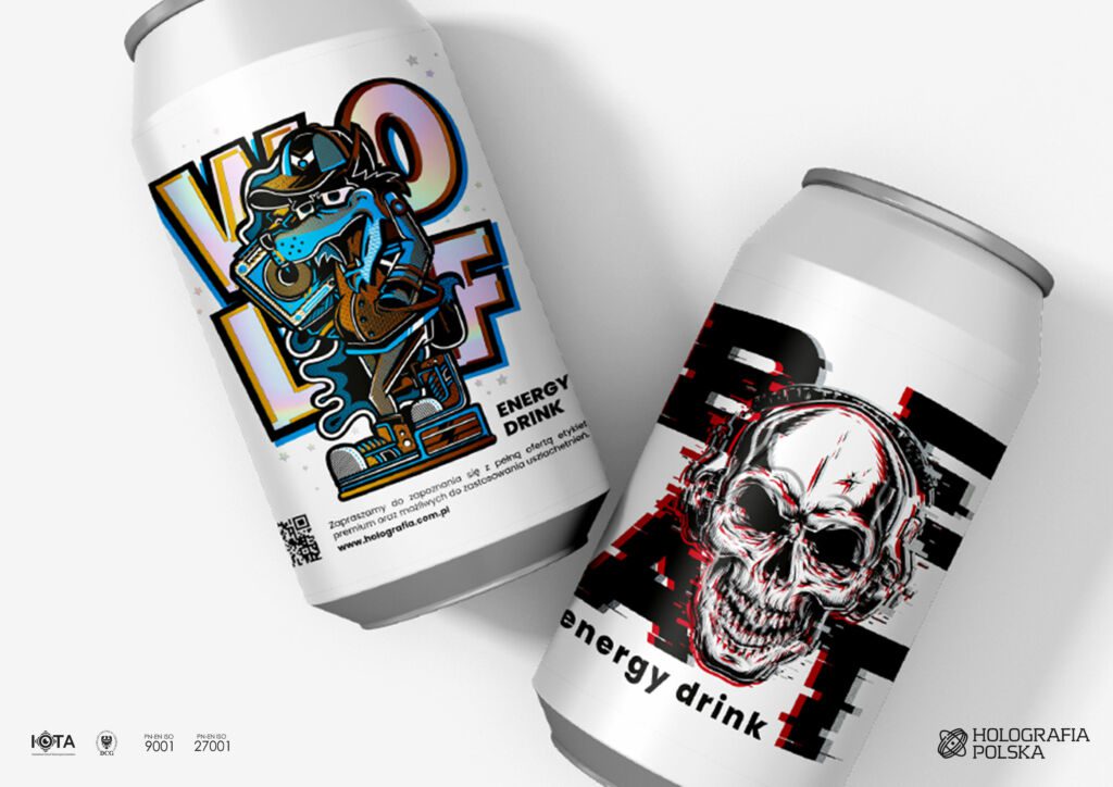 Premium adhesive label – combines high-quality finish with strong branding and aesthetic appeal.