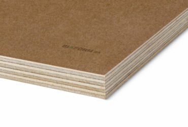 Birch plywood covered with painting base paper