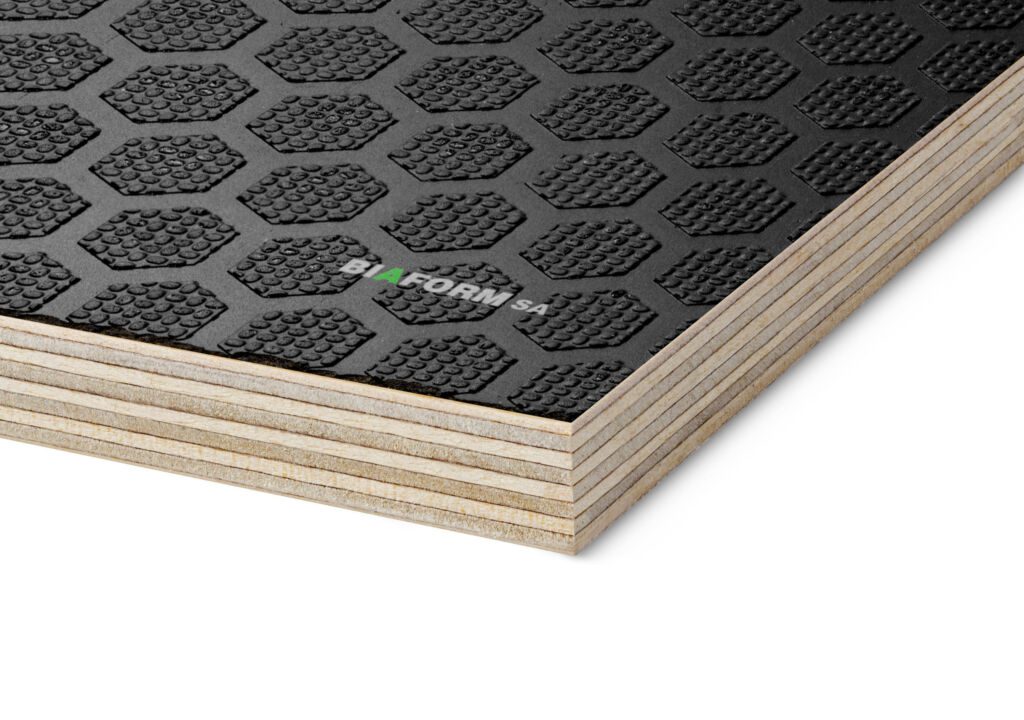 Birch plywood with hexa pattern