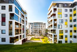 HeimdalsPorten, Norwegia, Trondheim, 4 budynki, 200 mieszkań, realizacja: polski wykonawca prefabrykowanych modułów drewnianych Unihouse S.A. na rynku norweskim.