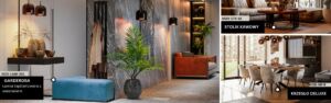 Designer Upholstered Seating Benches, Wooden Tables and Premium Chairs