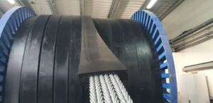 ZEP flat, steel-rubber balance/tail rope
for Koepe hoist (for friction winder)