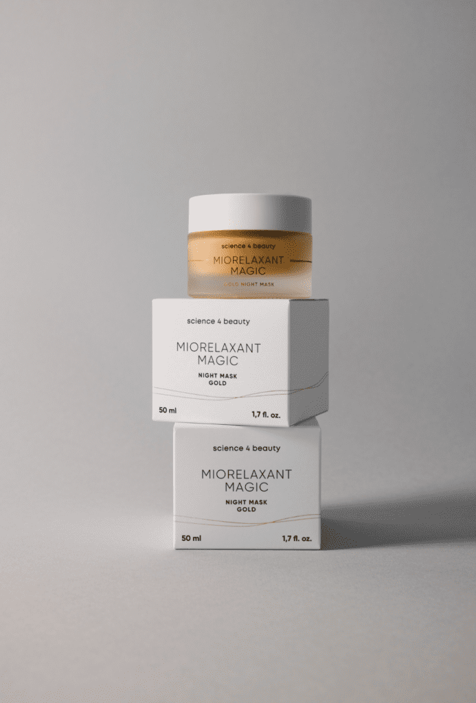 Aesthetic white box protects the jars.