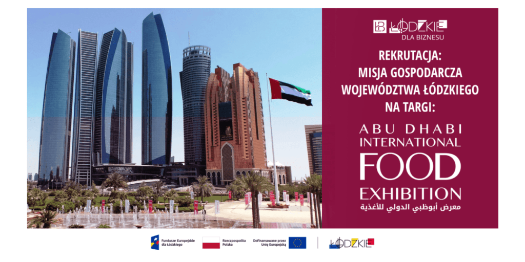 Udział w Abu Dhabi International Food Exhibition 2025 (ADIFE 2025) to szansa na rozwój działalności na rynku Bliskiego Wschodu i międzynarodowym, pozyskanie nowych kontaktów oraz zdobycie cennej wiedzy o rynku azjatyckim.