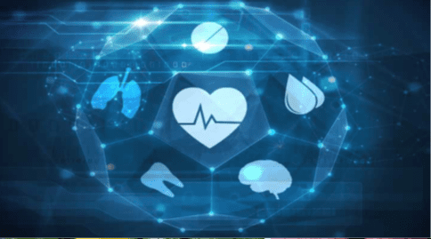 zdjęcie przedstawia ikonki powiązane z różnymi dziedzinami branży medycznej