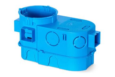 Flush-mounted junction box 2×60 mm, extradeep 80 mm, serial – for electronic parts