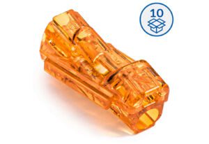 In-line wire connector for solid and stranded wires 0.5…4 mm² (package 10 pcs)