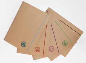 “Eco” folder with rubber closure