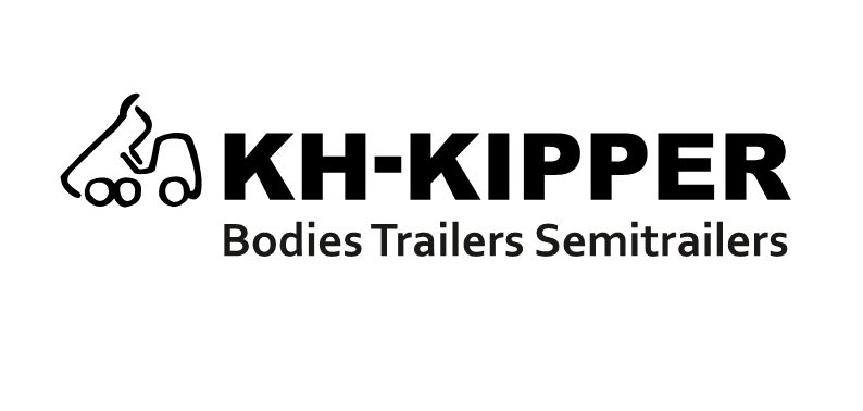 Logo of the KH Kipper company, written in black font