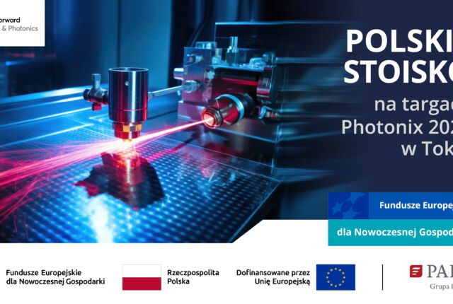 zdjecie przedstawiające soczewkę oraz wiązkę światła laserowego