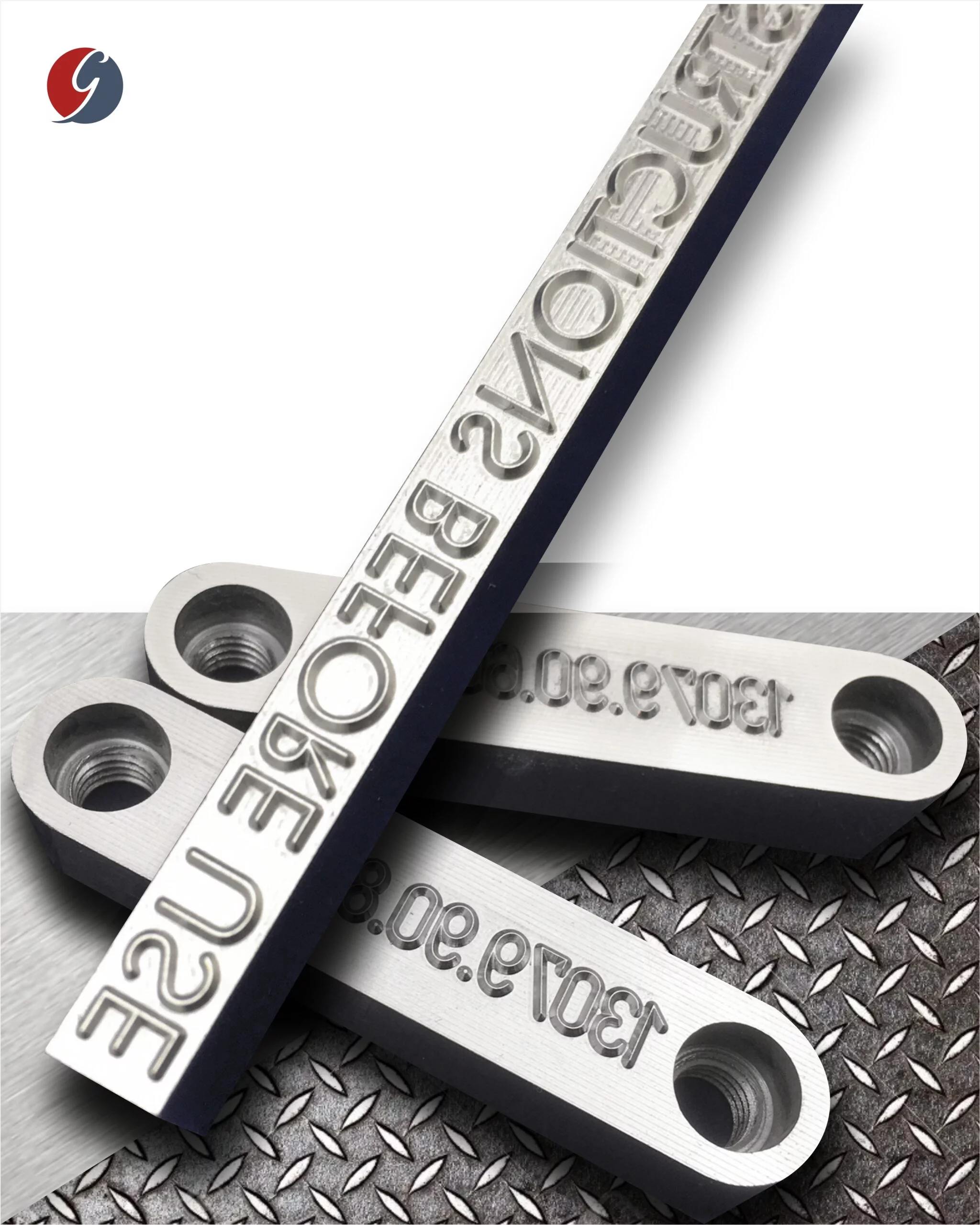 Industrial stamp for marking metal