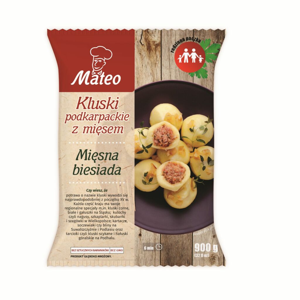 Subcarpathian potato dumplings
with meat and smoked bacon