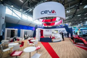 large trade fair booth