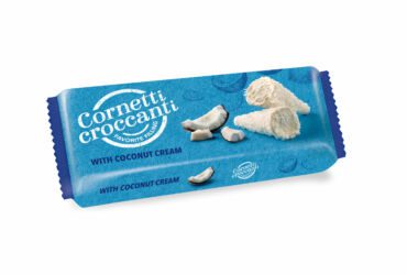 Retail packaging of Cornetti Croccanti Coconut