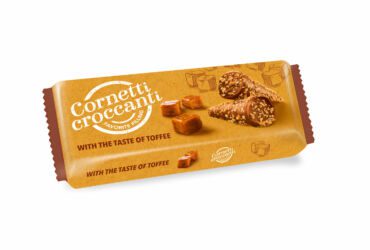 Retail packaging of Cornetti Croccanti Caramel