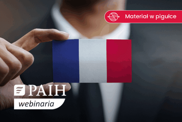 mężczyzna w garniturze trzymający w dłoni flagę Francji