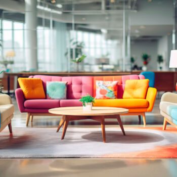 Stoisko promocyjno-informacyjne PAIH na Międzynarodowej Konferencji branży drzewnej i meblarskiej w Borowcu