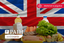 róźne jedzenie na tle flagi UK