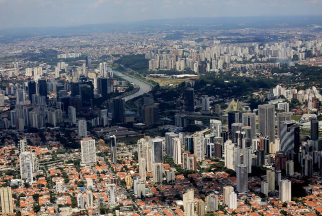 Brazylia, Sao PAulo, widok z lotu ptaka