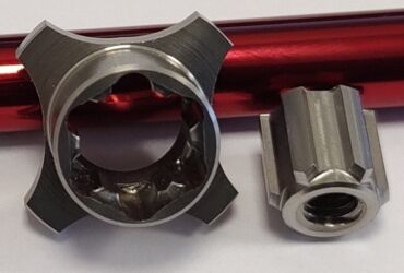 Lathed parts made with powered tools